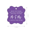 thumbnail image 3 of Koyal Wholesale Purple Fancy Frame Wedding Ribbon Wand Favor Tags, Wave Your Wand With Joy & Laughter, 96-Pack, 3 of 5