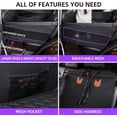 thumbnail image 4 of Large Dog Car Seat,PU Leather Back Seat Extender for Dogs,Waterproof Dog Seat Cover for Backseat, Pet Bed for Car Hammock, 4 of 12