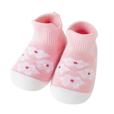 Walking Shoes Baby Sock Shoes Toddler Walking Shoes Soft Sole Non Slip Slippers Boys & Girls Slip on Sneakers Sports Outdoor Wear