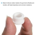 thumbnail image 4 of 4Pcs Snap Rubber Grommet Hole Plug Mount Dia 15mm ID 11mm H 12mm Seal Anti-Scratch for Cable Pipe White, 4 of 5