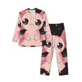 thumbnail image 1 of Balery Cute Axolotl Sakura Blossoms B Pijama para Hombre de Dos Piezas con Manga Larga, Conjunto de Dormir y Descanso Suave con Bolsillos-Medium, 1 of 7