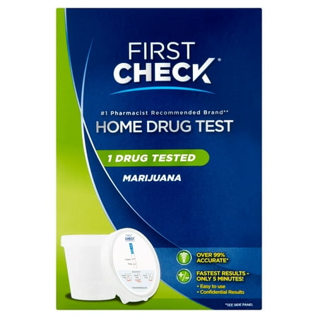 First Check Single Panel Drug Test, Marijuana, 1 Ct