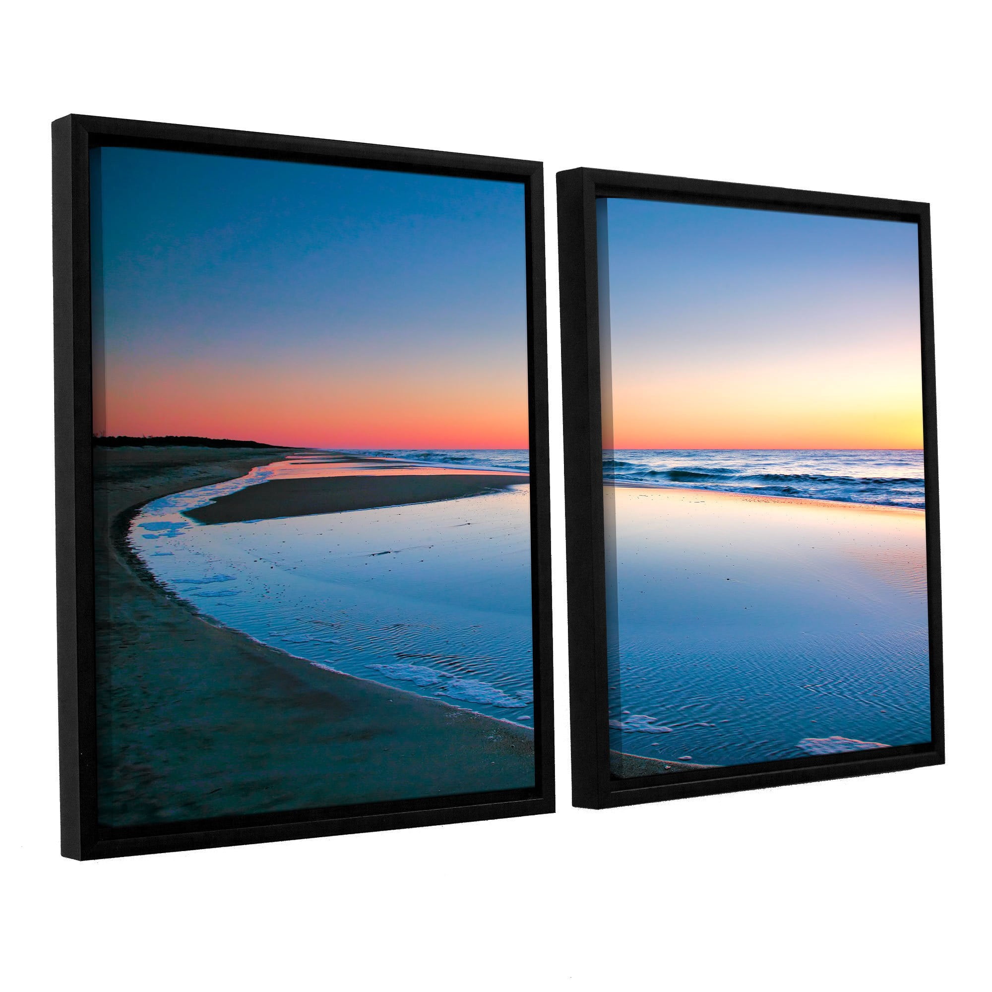 ArtWall Steve Ainsworth "Sea and Surf" 2-Piece Floater Framed Canvas Set