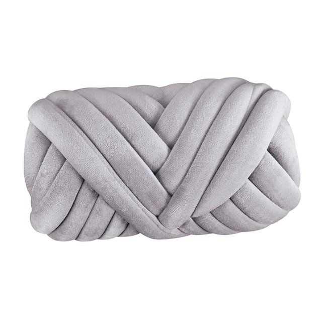 kurtrusly 1/2/3/5 Soft Chunky Yarn for Cozy DIY Rug Making and Sweaters Light Gray 2.5cm 1 Pc