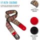 thumbnail image 3 of Correa para guitarra, Strap guitarra acústica, bajo eléctrico, guitarra eléctrica Kidam Gurú dorado/rojo, 3 of 3