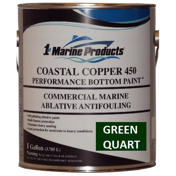 Coastal Copper 450 MultiSeason Ablative Antifouling Bottom Paint GREEN