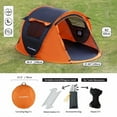 thumbnail image 4 of taoruifang 2-Person Automatic Pop Up Camping Tent with Spacious Setup, 4 of 7