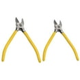 thumbnail image 6 of Flush Cut Side Cutter Diagonal Cutting Plier Wire Cable Nippers For Copper Wires And Precision Parts 5 Yellow Handle 6Inch Smile Home, 6 of 6