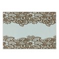 thumbnail image 1 of Brown Paisley Cutting Board, Horizontal Floral Ornamented Oriental Repeating Illustration in Autumn Tones, Decorative Tempered Glass Cutting and Serving Board, in 3 Sizes, by Ambesonne, 1 of 2