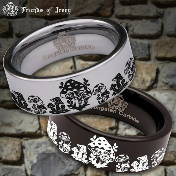 Mushroom Tungsten Carbide Ring