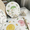 thumbnail image 2 of Estera de Mesa Redonda Manteles Individuales Tejidos Tapetes Antideslizantes para Mesa Comedor Vajilla Antideslizante Almohadillas para Tazones Posavasos para Bebidas de Cocina B, 2 of 7