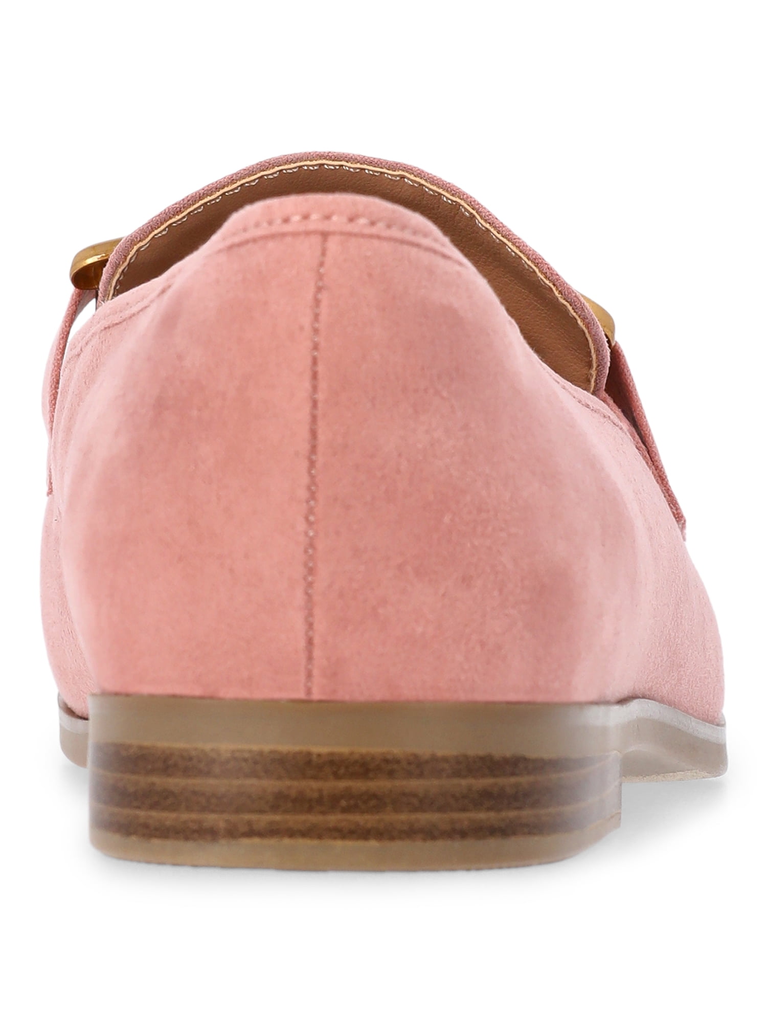 Time and Tru Women's Faux Leather Buckle Loafers
