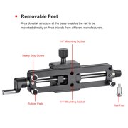 SUNWAYFOTO MFR-150D Macro Focusing Rail with screw-knob clamp
