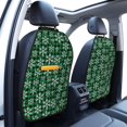 thumbnail image 2 of Christmas At Buffalo Plaid Mats Back Seat Protectors, Car Seat Protector Vehicle Organizers Waterproof Cover Back Seat Cover for Kids with 3 Storage Pockets 2 Pack, 2 of 5
