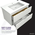 thumbnail image 3 of 30 in W x 20 in H x 18 in D Bath Vanity in Rich White with Cultured Marble Vanity Top in White with White Basin & Mirror, 3 of 3