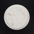 thumbnail image 5 of 2X 20cm Gold White Marble Ceramic Dish Porcelain Cutlery Set Kitchen Table European Decorative Dessert Steak Plate, 5 of 8