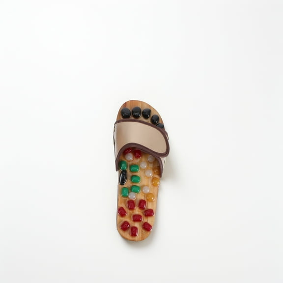 ELAYARD Multi Color Foot Stone Massager Slippers for Relaxation and Comfort with Durable EVA PVC Material