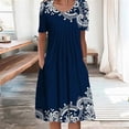 thumbnail image 4 of Elegant Dress Women Casual Temperament Dress Women Short Sleeves Loose Dresses Weekend Holiday, 4 of 4