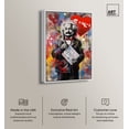 thumbnail image 2 of Genius Love Canvas Graffiti Pop Art by Art Remedy, White Frame, 30" x 45", 2 of 7
