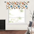 thumbnail image 6 of Thanksgiving Fall Window Valances Kitchen Short Curtains with Rod Pocket Maple Leaves Pumpkin Valance Drapes Farmhouse Window Treatment for Living Room Bathroom Decor 54" X 18", 6 of 6