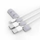 thumbnail image 2 of Clips para cables, organizador de cables USB, soportes para cables de escritorio y coche. Gris, 2 of 9