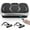 Silver, variant on Arlopu Vibration Plate, Whole Body Workout Vibration Fitness Platform for Lymphatic Drainage with 2 Resistance Bands