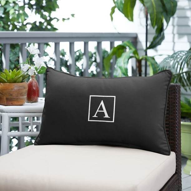 Outdoor monogram pillows online
