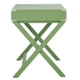 thumbnail image 4 of Weston Home Wood X-Base Campaign Writing Desk with Drawers, Meadow Green, 4 of 8