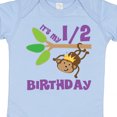 thumbnail image 4 of Inktastic Half Birthday 6 Months Baby Monkey Boys or Girls Baby Bodysuit, 4 of 5