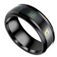 thumbnail image 4 of ziyahi Smart Temperature Stainless Steel Ring Couple Lover Color Change Mood Unisex Ring Hand Jewelry, 4 of 9