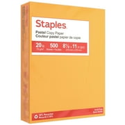 Staples Pastel Colored Copy Paper 8 1/2" x 11" Goldenrod Ream 14788