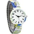 thumbnail image 2 of Blekon Collections Womens 38mm Case Artistic Designed Stretch Band Watch, 2 of 5