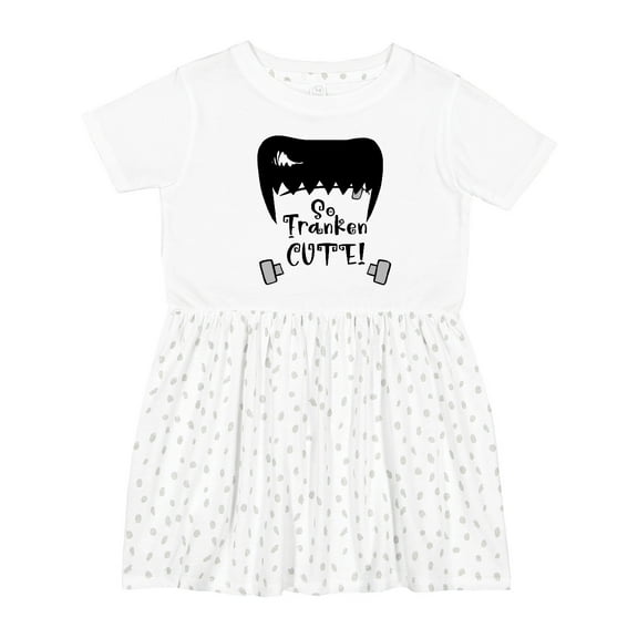 Inktastic Halloween So Franken Cute Frankenstein Girls Toddler Dress