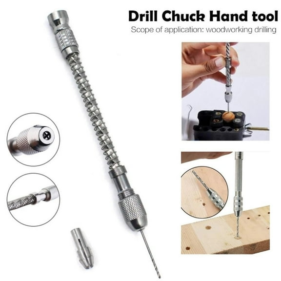 Sailesiti Alloy Mini Manual Hand Drill for Woodworking and Multi-Material Use 0.1-2mm