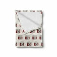 thumbnail image 2 of Camera Soft Flannel Fleece Throw Blanket, Vintage Device Pattern Old School Hipster Family Friends Hand Drawn Design, Cozy Plush for Indoor and Outdoor Use, 50" x 70", Maroon Ivory Grey, by Ambesonne, 2 of 6