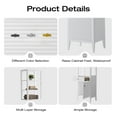 thumbnail image 7 of Vanity Art 21" Freestanding Linen Cabinet with Soft Close Door and Drawer, 7 of 7