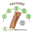 thumbnail image 4 of Nature Gnaws Large Bully Sticks, Natural Dog Chew Treats 10-12" (6oz), 4 of 6