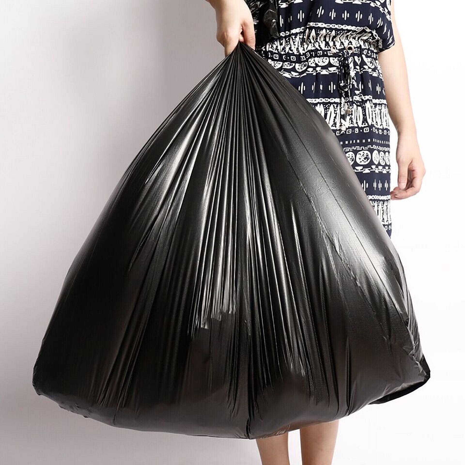 Wanowa 58 Gallon Trash Bags on Rolls -Black, 100 PCS Garbage Bags 38X58" 1.3 MIL