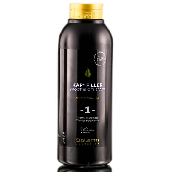Salerm Cosmetics KAPS Filler Smoothing Therapy 1, Treatment Shampoo - 18.3oz - 18.3 oz
