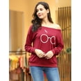 thumbnail image 2 of Uniexcosm Tops for Women Long Sleeve Crewneck T-Shirts Casual Loose Cotton Tees Tunic Shirts, 2 of 7