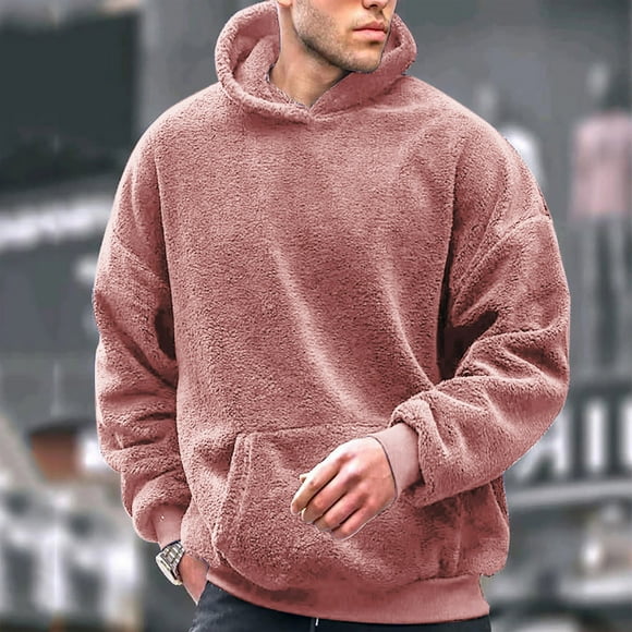 AherBiu Hoodies for Men Sweatshirts for Men Fleece Oversized Plus Size Lightweight Fall Winter Causal Loose Pullover