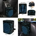 thumbnail image 4 of XYZCANDO Mandala Print Seat Belt Cover Keychain Fender Cover Handbrake Cover Lipstick Cover Trash Can Car Coasters Armrest Cover Car Cushion Cover Steering Wheel Cover Washable, 4 of 7