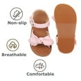 thumbnail image 5 of Girls Sandals Toddler Summer Dress Shoes Gladiator Beach Flat Sandals(AA388 Pink/12M), 5 of 6