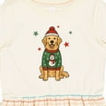 thumbnail image 4 of Inktastic Golden Retriever Christmas Girls Toddler Dress, 4 of 5