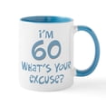 thumbnail image 2 of CafePress - 60Th Birthday Excuse Mug - 11 oz Ceramic Mug - Novelty Coffee Tea Cup, 2 of 6