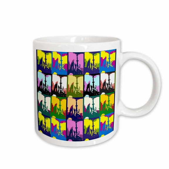 3drose, Guitar Pop Art, 11oz Mug