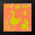 thumbnail image 2 of Studio W 12x12 Black Modern Framed Museum Art Print Titled - Otomi Tile IV, 2 of 5