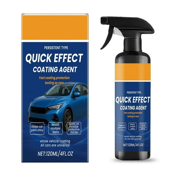Advanced Car Quick-acting Coating Agent Spray, 2025 New Quick Effect Coating Agent Spray for Car, Cars Scratch Wax Polish Waterless Wash, Multi Functional Coating Renewal Agent Sprays (1Pcs)