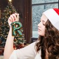 thumbnail image 5 of Adornos navideños, adornos navideños, regalos navideños, árbol de Navidad acrílico 2D, colgante de 26 letras, regalo decorativo, colgantes para fiestas navideñas familiares., 5 of 5