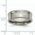 thumbnail image 6 of Titanium Concave 8mm Beveled Edge Wedding Ring Band Size 10.50 Man Classic Fashion Jewelry For Dad Mens Gifts For Him, 6 of 10